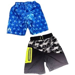 Swim Trunks Bundle- Under Armour And‎ Wonder  Nation, Size Boys Small/ 7